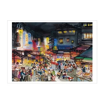 士林夜市 龍思良 北美館典藏明信片