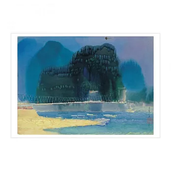 碧潭月夜 馬白水 北美館典藏明信片