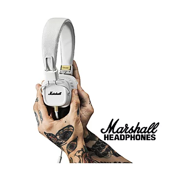 英國 Marshall Major II 耳罩式耳機 ~英國傳奇品牌~羽翼白