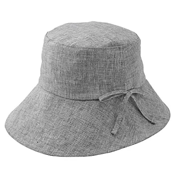 [MUJI 無印良品]法國亞麻可摺疊有簷帽深藍