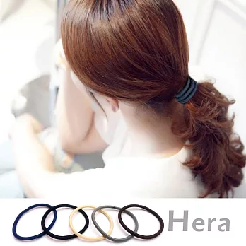 【Hera】赫拉糖果純色無接縫高彈力髮束/髮圈-五入組