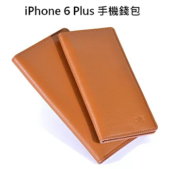 VIIA ZVE iPhone 6 Plus 商務棕 真牛皮手機錢包 商務棕