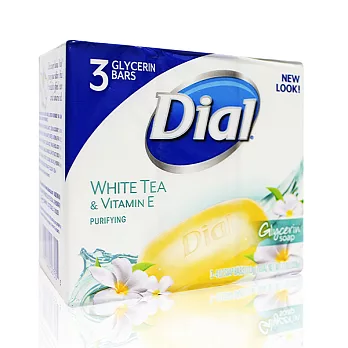 美國Dial 白茶花柔膚皂 4oz-3入