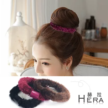 【Hera】赫拉進口羊毛絨粗版髮圈二入組(三色任選)紅色