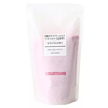 [MUJI 無印良品]花草精華浴鹽補充包(天竺葵)/380g