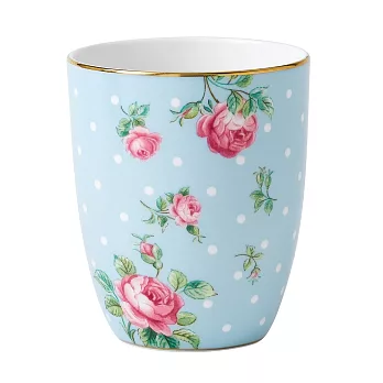 Royal Albert 清新玫瑰系列 圓點藍茶杯