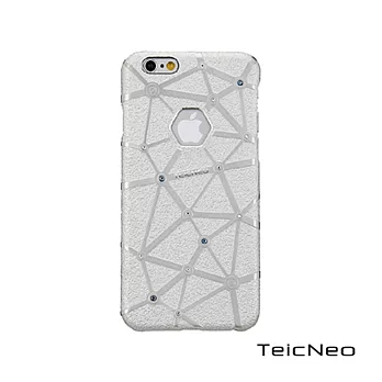 TeicNeo iPhone 6 Plus 5.5吋 金屬保護殼~浮雕精品系列 枷鎖(極光銀)極光銀