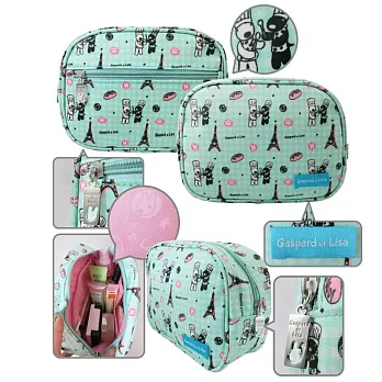 麗莎和卡斯柏-盥洗小物包A款(麗+卡)