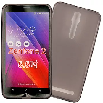 【KooPin力宏】ASUS ZenFone 2 (5.5吋) 專用清水套透明黑