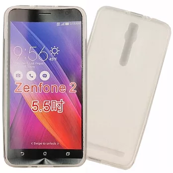 【KooPin力宏】ASUS ZenFone 2 (5.5吋) 專用清水套透明白