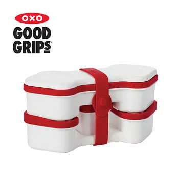 OXO 趣味午餐盒-附筷 (紅白)