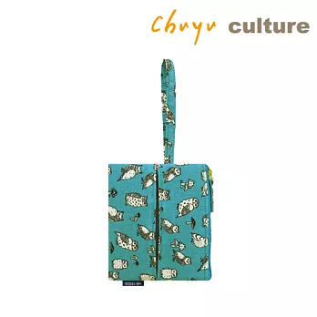 珠友 花布戀 棉棉 面紙收納包/收納袋B藍-貓頭鷹