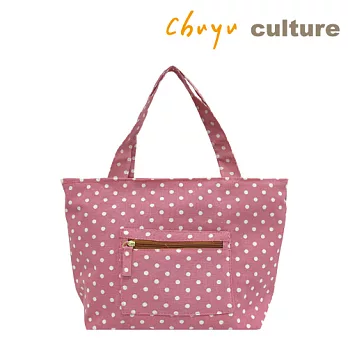 珠友 花布戀手提袋/環保手提收納袋A粉-點點
