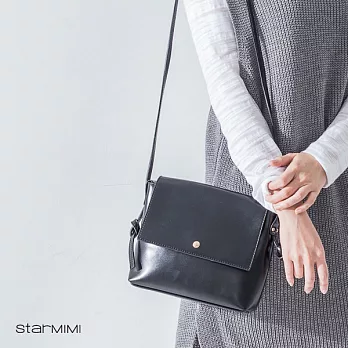 【StarMIMI】復古翻蓋暗扣方包＊FREE黑