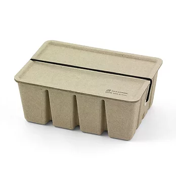 MIDORI 環保素材紙漿收納盒-米