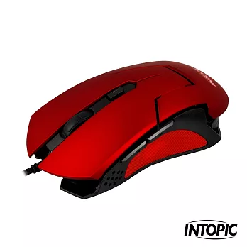 INTOPIC-飛碟光學鼠 MSG-083烈焰紅