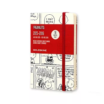 2016 MOLESKINE限量花生漫畫18M週記本9*14/口袋型P