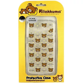 Rilakkuma 拉拉熊/懶懶熊 Samsung Galaxy Core Prime (G360)小奇機 彩繪透明保護軟套-繽紛大頭熊