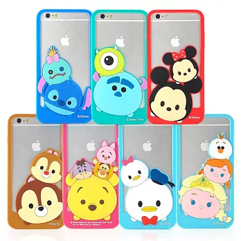 【Disney 】iPhone 6 TSUM TSUM 可愛造型立體矽膠邊框軟套維尼小豬