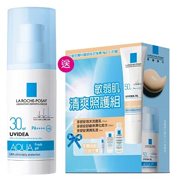 LA ROCHE-POSAY理膚寶水 全護水感清透防曬露UVA PRO SPF30 透明色組