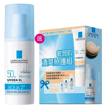 LA ROCHE-POSAY理膚寶水 全護水感清透防曬露UVA PRO SPF50 透明色組