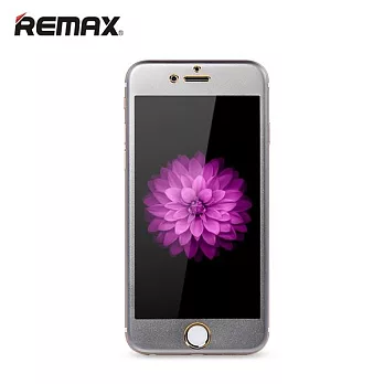 Remax iPhone 6 雙材3D曲面 鈦合金鋼化玻璃貼 鎧甲系列銀色