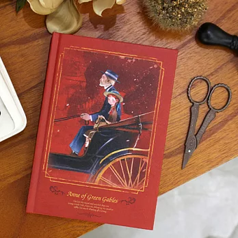 經典童話精裝空白筆記本-紅髮安妮
