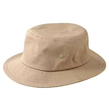 [MUJI 無印良品]兒童棉質有簷帽米色54cm