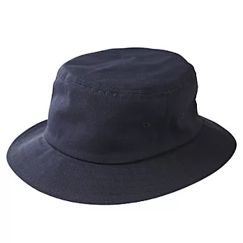 [MUJI 無印良品]兒童棉質有簷帽深藍54cm