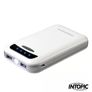 INTOPIC-智慧型可充式鋰離子行動電源 PW-1300天使白