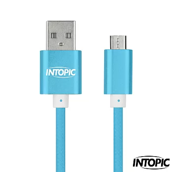 INTOPIC-Micro USB 充電傳輸線 CB-MUC-01星空藍