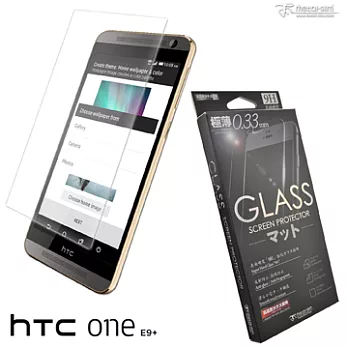 【Metal-Slim】 HTC ONE E9+9H弧邊耐磨防指紋鋼化玻璃貼E9+