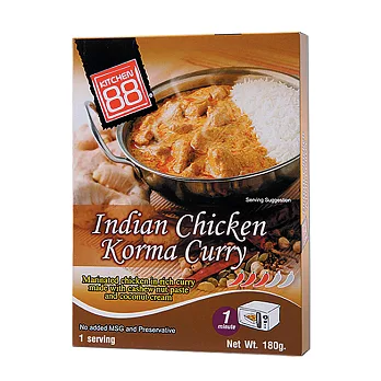 Kitchen 88 印度Korma咖哩雞肉即食包 180g