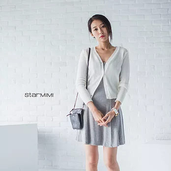 【StarMIMI】細肩帶柔軟傘狀棉質洋裝＊FREE淺灰