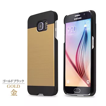 【motomo】Samsung Galaxy S6 Metal金屬保護殼-金色