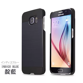 【motomo】Samsung Galaxy S6 Metal金屬保護殼-靛藍