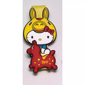 Hello Kitty+Rody 金屬便利掛黃色款