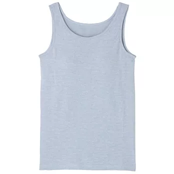 [MUJI 無印良品]女棉混內裏網織涼感舒適坦克背心M淺藍