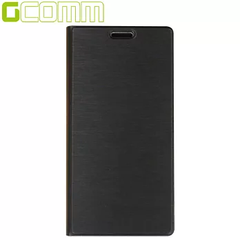 GCOMM Galaxy S6 5.1＂Metalic Texture 金屬質感拉絲紋超纖皮套紳士黑