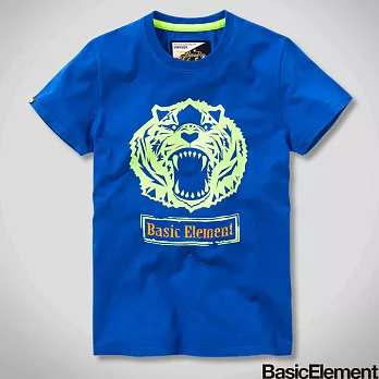 【BasicElement】男款虎虎生風T恤S寶藍
