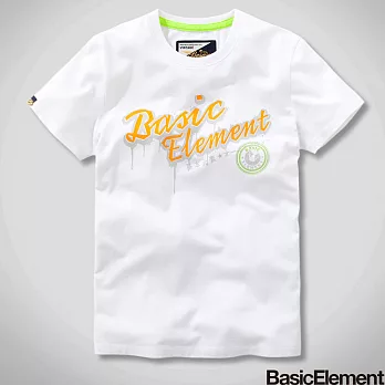 【BasicElement】男款揮灑青春T恤S白色