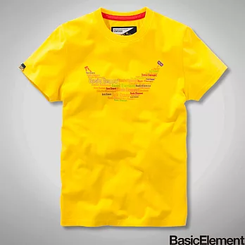 【BasicElement】男款香蕉樂園T恤XL黃色