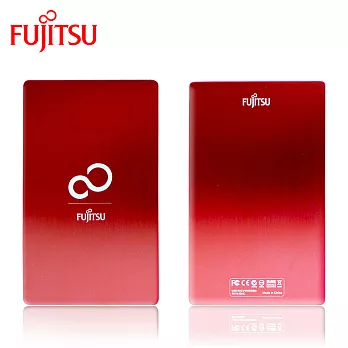 【Fujitsu富士通】1TB 2.5吋 USB3.0 髮絲紋外接硬碟璀燦紅