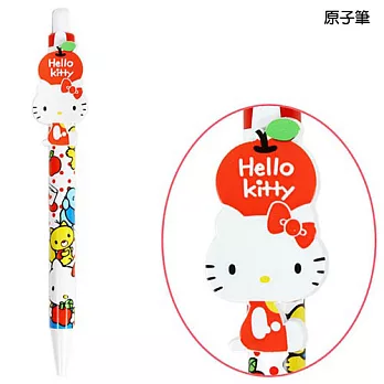 《Sanrio》HELLO KITTY滿版圖案造型原子筆(蘋果)