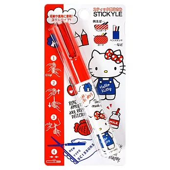 《Sanrio》HELLO KITTY stickyle攜帶型剪刀(元氣小物)