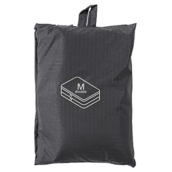 [MUJI 無印良品]滑翔傘布旅行分類可折收納袋/中雙層.黑