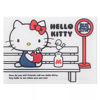 《Sanrio》HELLO KITTY元氣蘋果系列A4附扣文件袋