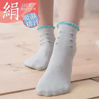 蒂巴蕾 絹少女襪自然灰