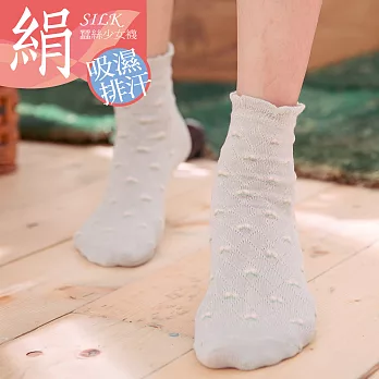 蒂巴蕾 絹少女襪 自然灰