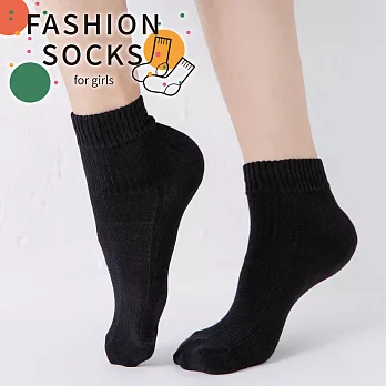 蒂巴蕾Fashionsocks 1/2女襪黑